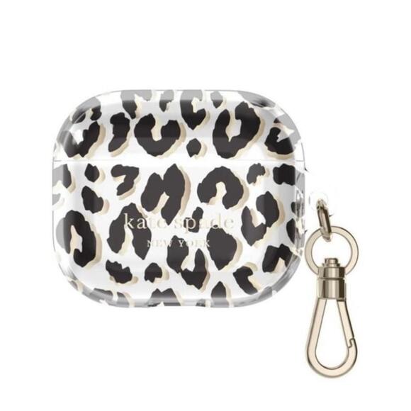 Kate Spade AirPods 3rd Generation Case in Leopard Print NEW IN BOX - Picture 2 of 4